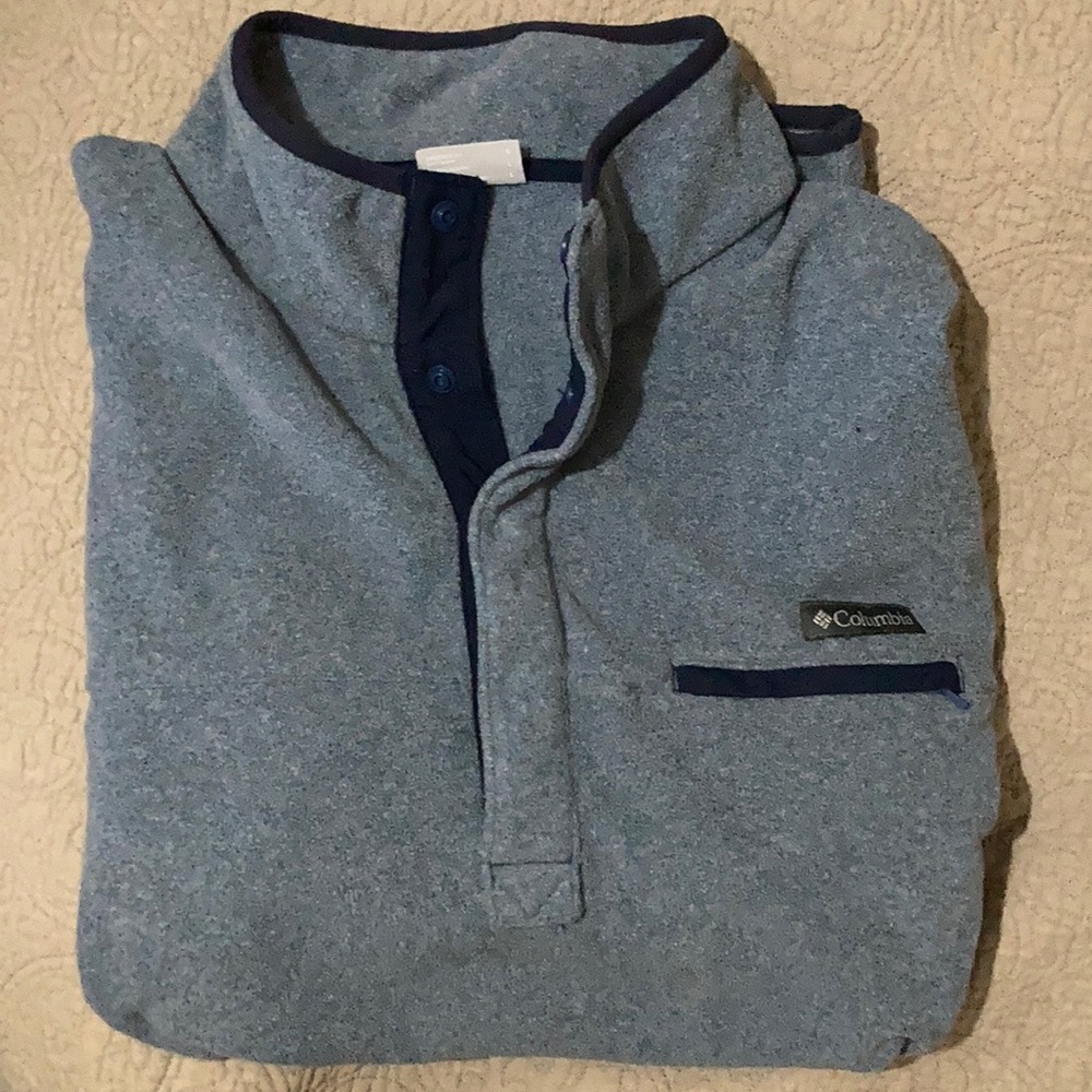 Men’s Columbia Half Snap Fleece Pullover Sweater